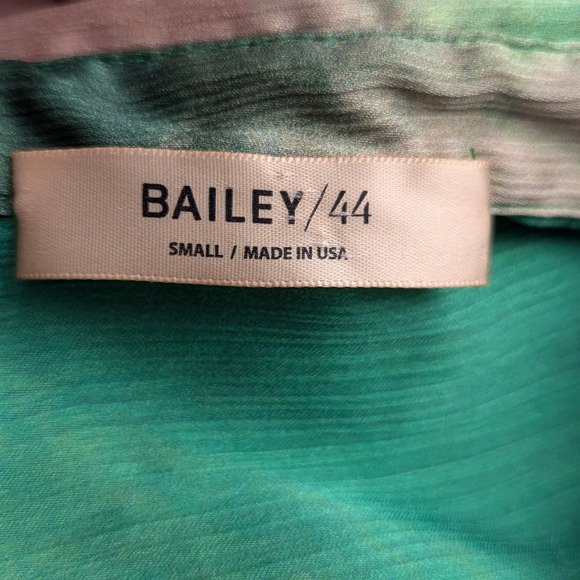 Bailey 44 Cosmic Watercolor Tie Front Mini Dress Green Pink Small - Picture 3 of 11